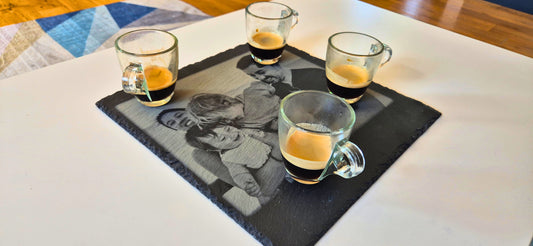 Ardoise Gravée Personnalisée 30x30 cm – Planche apéro personnalisé - Plateau à fromage originake