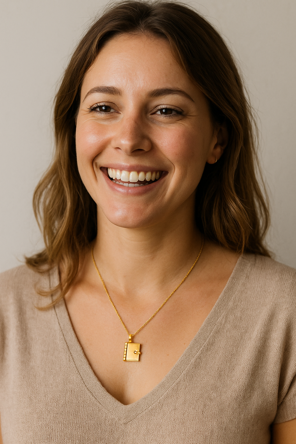 Collier personnalisé Pendentif “Livre Secret” - Bijoux avec Médaillon Gravé